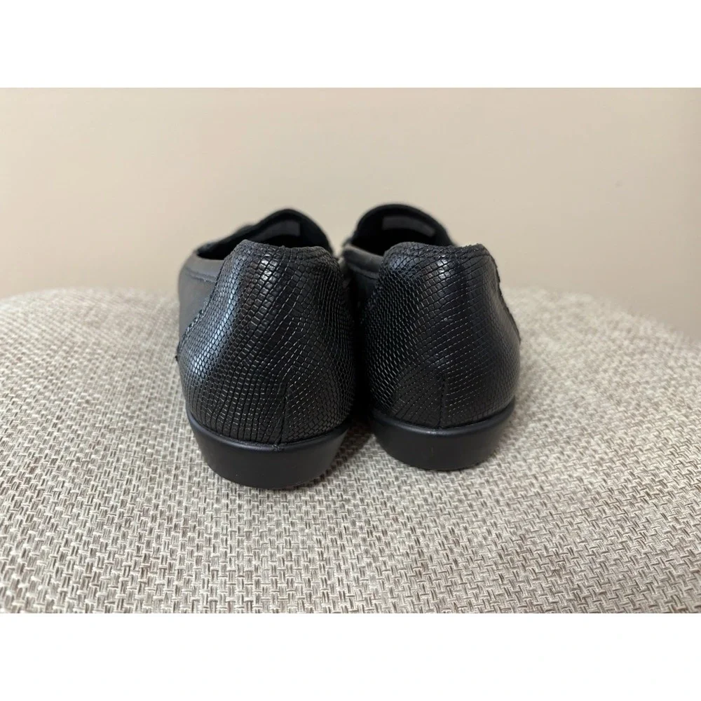 SAS Womens Penny Loafers Size 8 N Black Leather Comfort Slip On Casual‎ Shoes